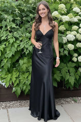 Elegant Straps Blue Beaded Applique Sheath Maxi Dress Prom Dress lck007