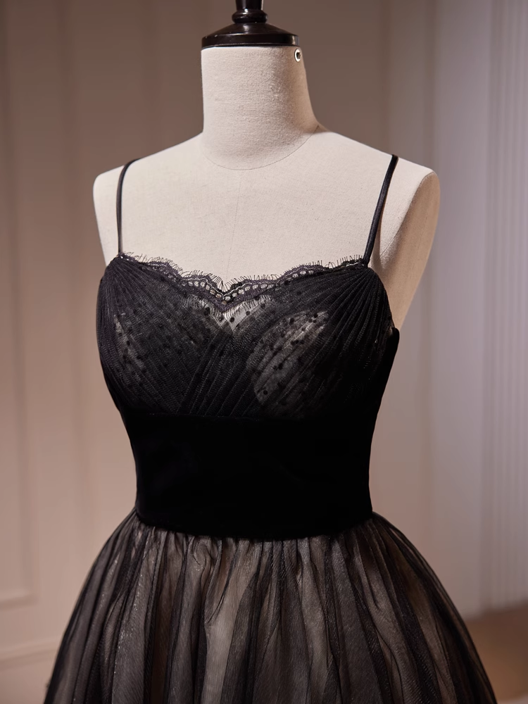 A-line Spaghetti Straps Black Short Prom Dress Juniors Lace Homecoming Dresses kts010 A-line Spaghetti Straps Black Short Prom Dress Juniors Lace Homecoming Dresses kts010