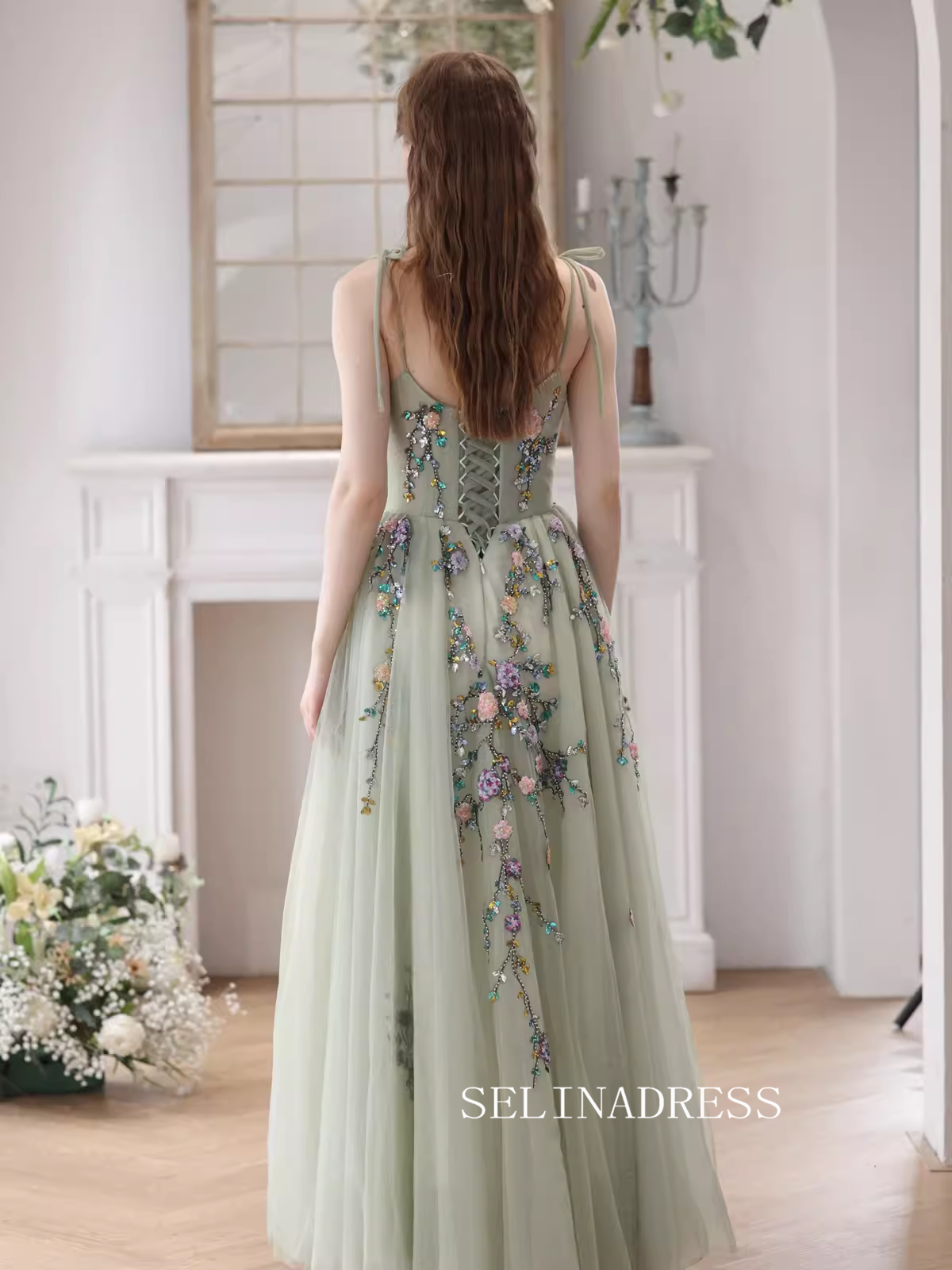 A-line Spaghetti Straps Mint Green Prom Dress Beautiful Princess Dresses TKL2205 A-line Spaghetti Straps Mint Green Prom Dress Beautiful Princess Dresses TKL2205