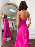 A-line Sweetheart Fuchsia Long Prom Dress Cheap Long Evening Dress LPK177|Selinadress