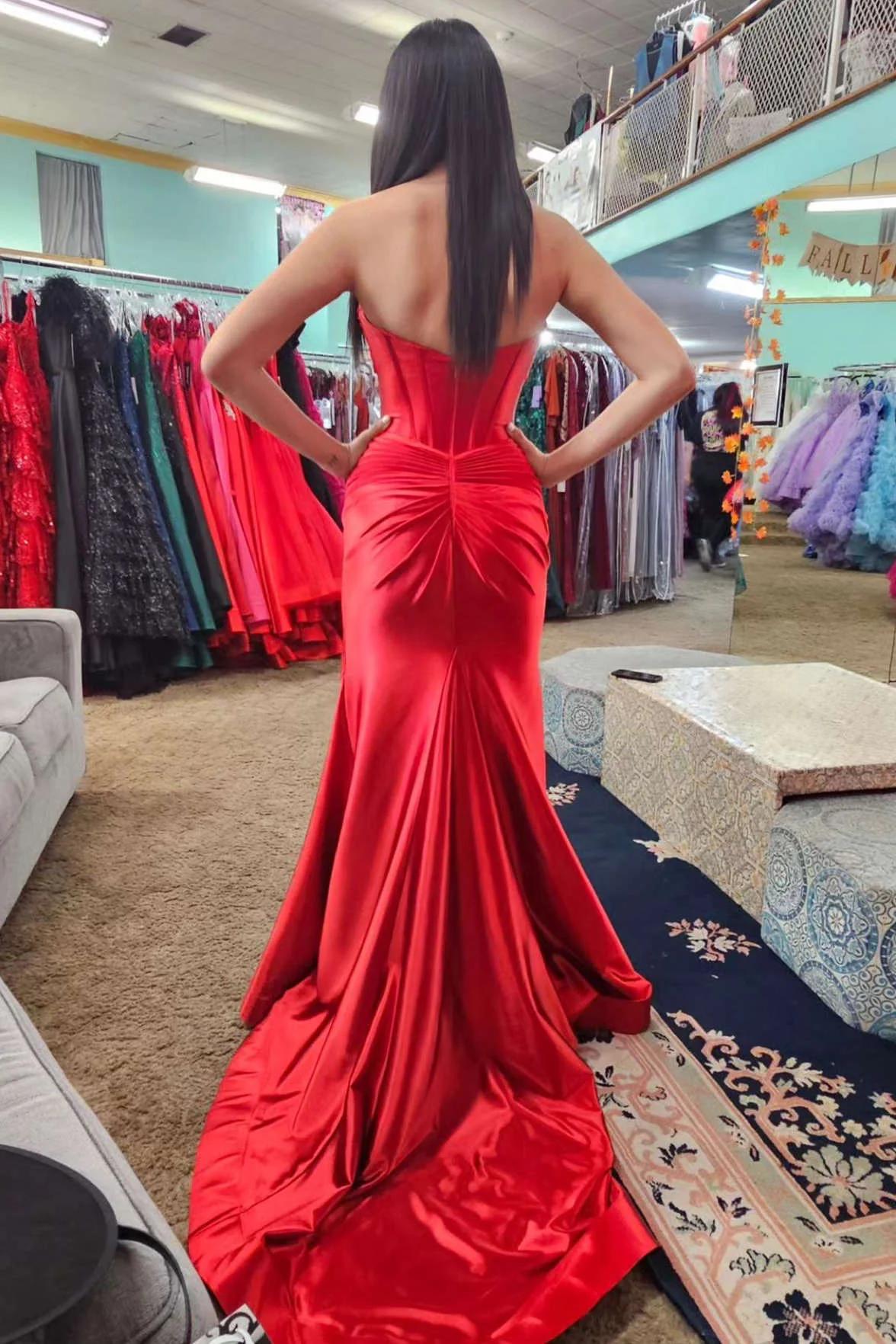 Chic Mermaid Sweetheart Long Prom Dresses Cheap Elegant Evening Dress