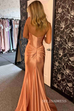 Cute Mermaid Sweetheart Gold Sequins Long Prom Dress with Slit lpk530|Selinadress
