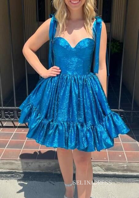 Cute Sparkly Straps Homecoming Dresses Hoco Dress #EWR556 SELINADRESS Cute Sparkly Straps Homecoming Dresses Hoco Dress #EWR556 SELINADRESS