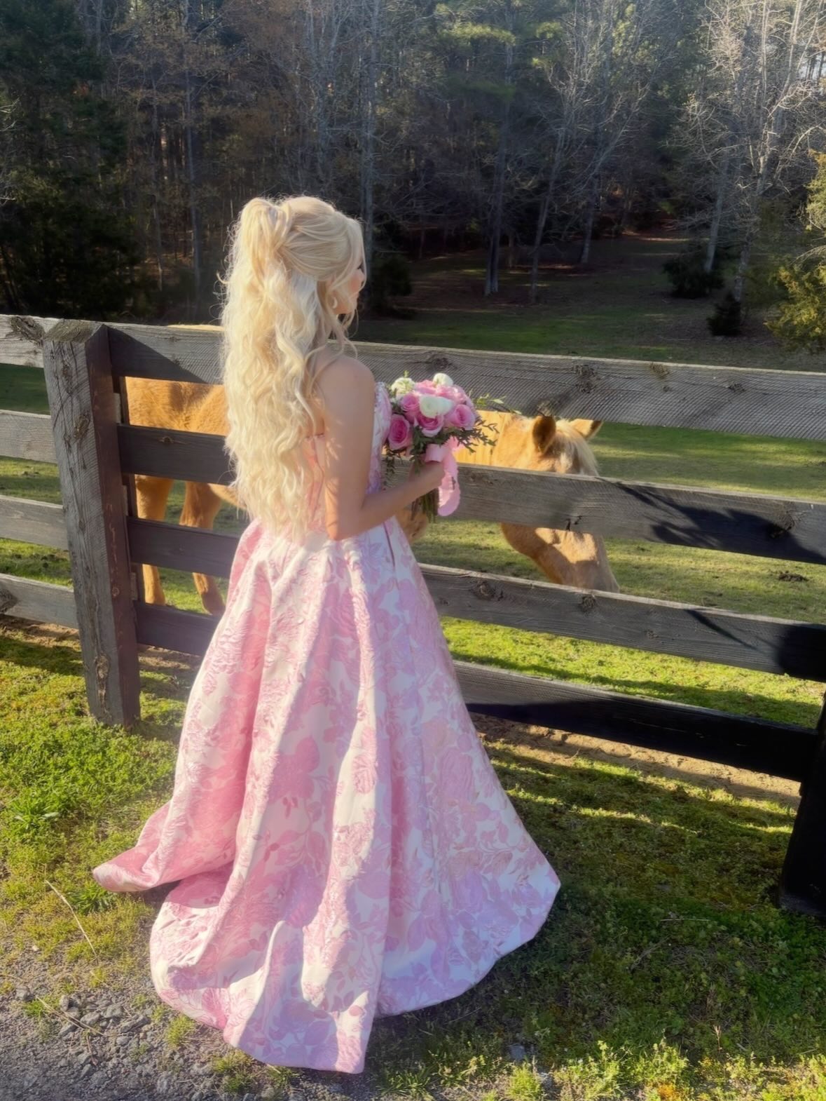 A-Line Empire-Waist Pink Strapless Long Prom Dress with Pearls lpk250|Selinadress