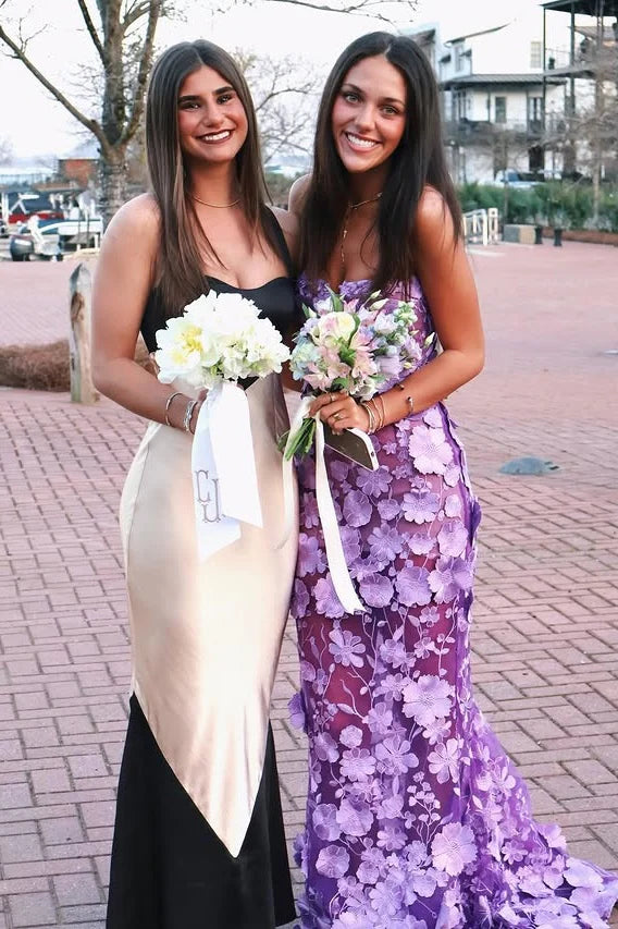 purple polka dot prom dress Mermaid Halter Sweetheart Satin Polka Dots Party Prom Dress lck017 SELINADRESS