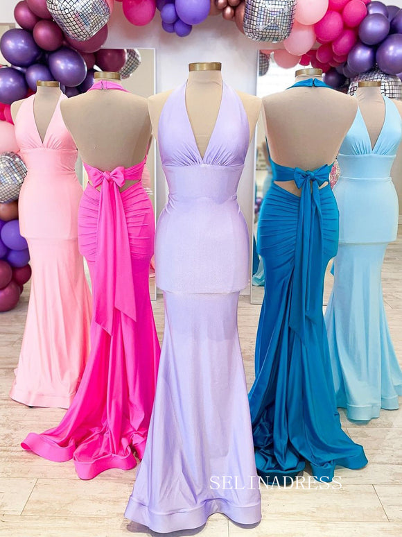 Mermaid Hater Simple Satin Cheap Long Prom Dress lpk905|Selinadress