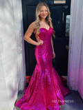 Mermaid Sweetheart Cheap Sparkly Prom Dresses lpk563|Selinadress