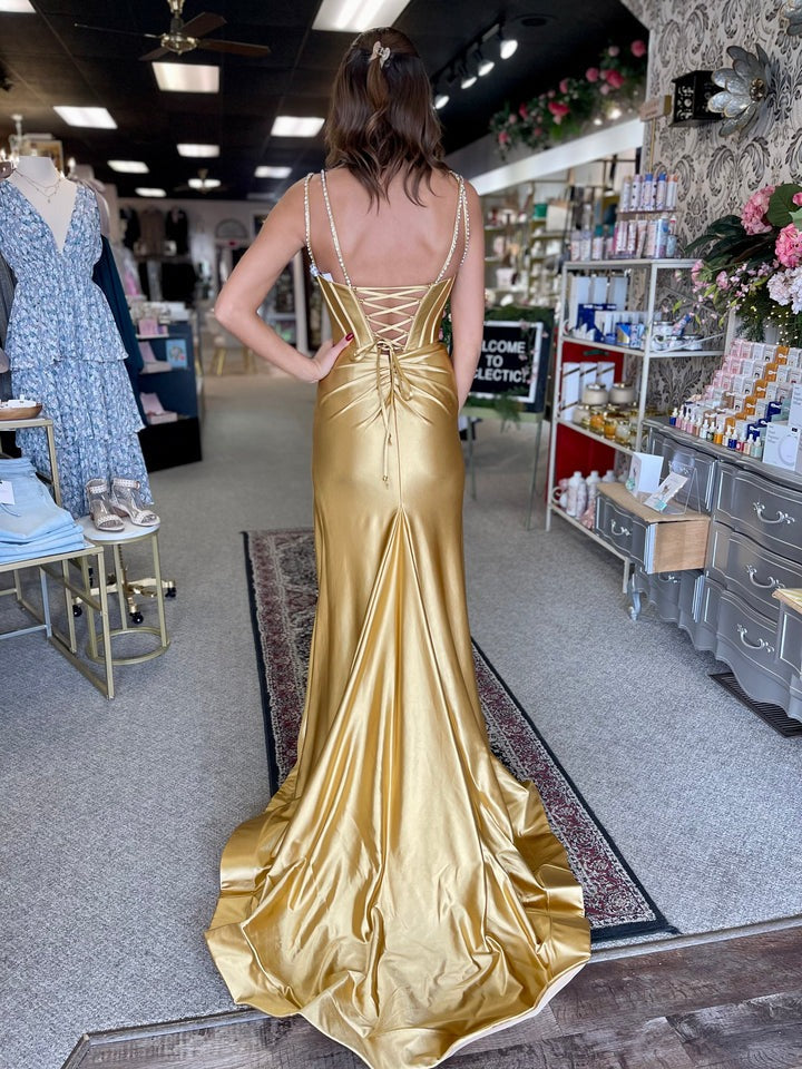 maxi prom dresses 2025 Navy Blue Tiered Bowknot Prom Dresses Long For Women 2025 V Neck Corset Formal Evening Gowns A Line Sparkly Sequined Party Dresses