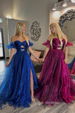 Royal Blue Two Piece Keyhole Short Prom Dress OP207 main image 0