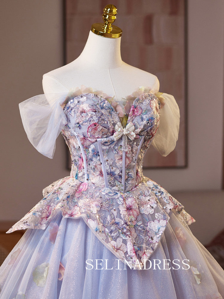 A-line Off-the-shoulder Homecoming Dress With Lace Floral Cocktail Dresses #ABC012|Selinadress