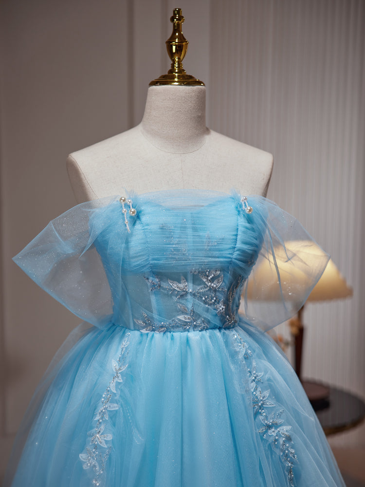 A-line Off-the-shoulder Unique Blue Short Prom Dress Juniors Homecoming Dresses kts014 A-line Off-the-shoulder Unique Blue Short Prom Dress Juniors Homecoming Dresses kts014