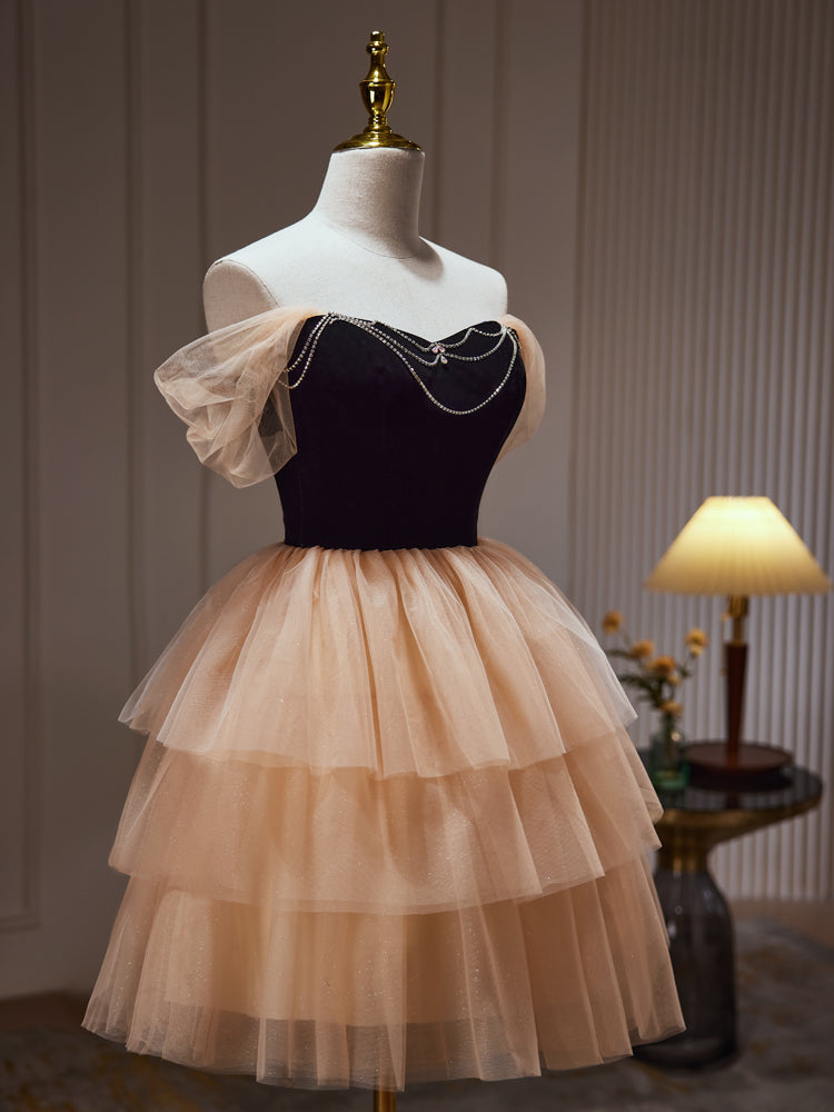 A-line Off-the-shoulder Unique Short Prom Dress Juniors Homecoming Dre SELINADRESS A-line Off-the-shoulder Unique Short Prom Dress Juniors Homecoming Dre SELINADRESS