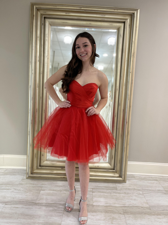 A-Line Short Red Prom Dress Sweetheart Cheap Short/Mini Homecoming Dresses #EWR170|Selinadress