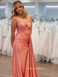 A-line Spaghetti Straps Layered Blue Long Prom Dress sew1022|Selinadress