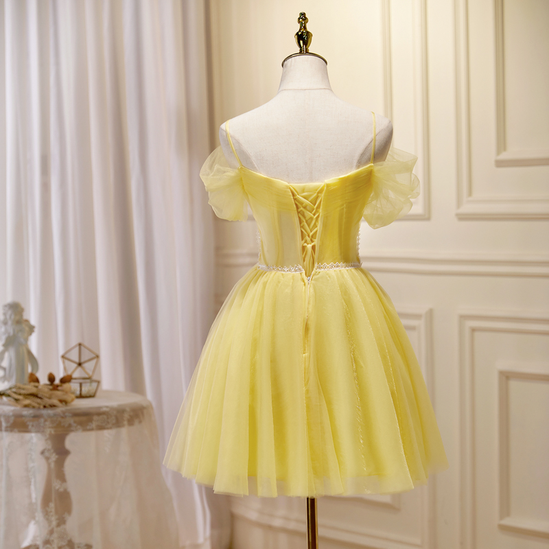 Pageant Dresses Yellow Dress Juniors Flower Ball Gown Sheer Neck