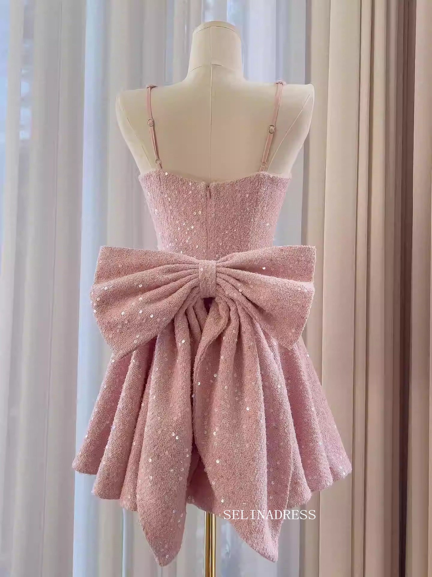 cute pink short dresses SP1548,Cute A-Line Sweetheart Tulle Homecoming Party Dress US 16,Color as photo Cute Pink Short Lace Tulle