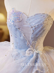 A-line Sweetheart Pink Homecoming Dress With Sequins Lace Cocktail Dresses #ABC013|Selinadress