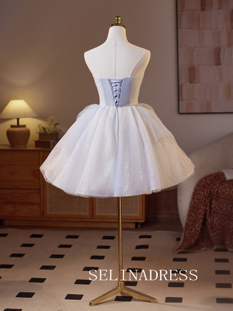 A-line Sweetheart Pink Homecoming Dress With Sequins Lace Cocktail Dresses #ABC013|Selinadress