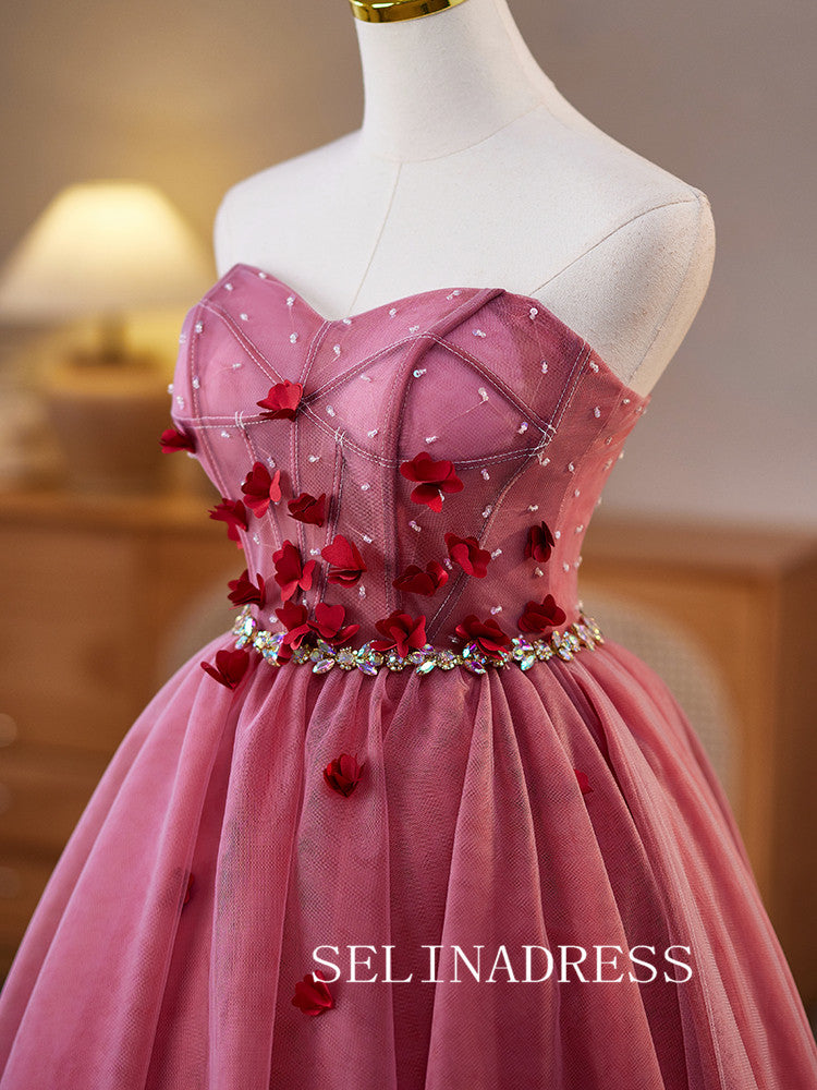 A-line Sweetheart Tulle Homecoming Dress Cute Cocktail  Dresses #ABC010|Selinadress