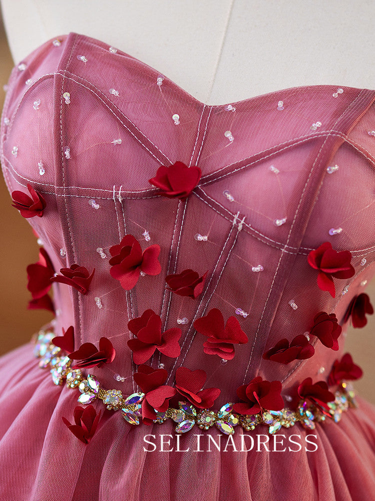 A-line Sweetheart Tulle Homecoming Dress Cute Cocktail  Dresses #ABC010|Selinadress