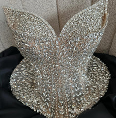 Black Strapless V neck Short Prom Dress Homecoming Dress With Rhinestone #TKL616|Selinadress