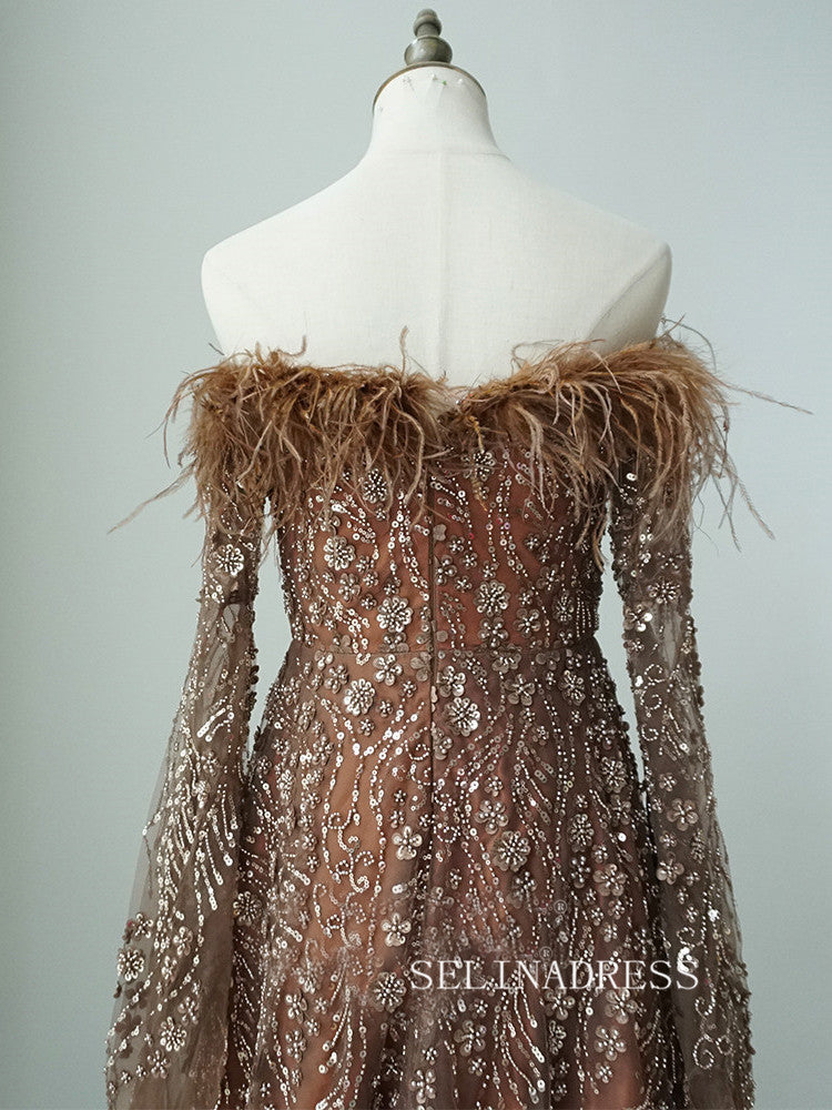 brown feather dress KAIA MOCHA FEATHER MINI DRESS | CULT MIA