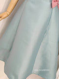 Chic A-line Cute Short Mini Prom Dress With Bowknot Homecoming Graduation Dresses KTS041|Selinadress