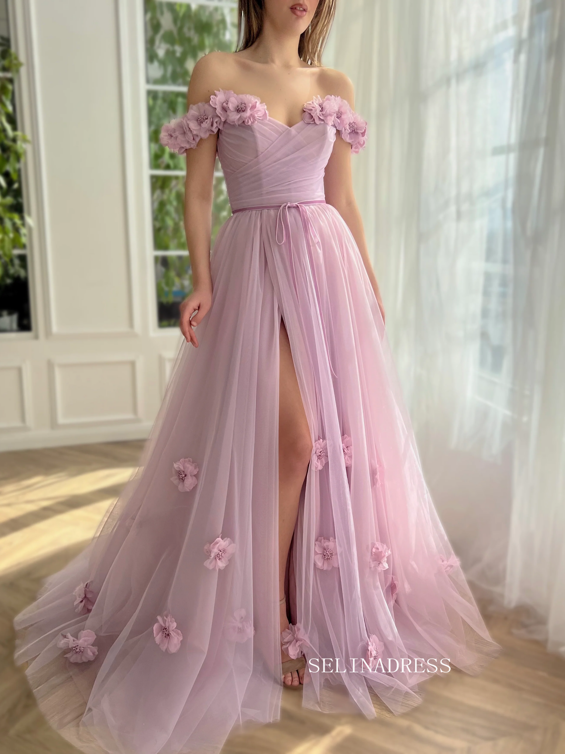 green emerald velvet dress Dusty Pink Strapless Ruffles Mermaid Prom Dress Long with Slit