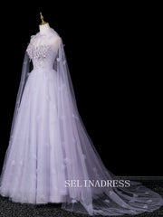 Chic A-line Sweetheart Prom Dresses WIth Flower Decorations Evening Dress CRN071|Selinadress