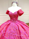 Chic Beautiful Pink Quincedress Ball Gown Wedding Dresses Sequins Evening Gowns LPK109|Selinadress