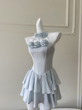 Chic Elegant Hand Made Flower Short Prom Dress Elegant Homecoming Dresses #lko024|Selinadress