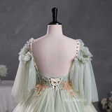 Chic Elegant V neck Ball Gown Prom Dress Beautiful Beaded Formal Evening Dress #kop124|Selinadress