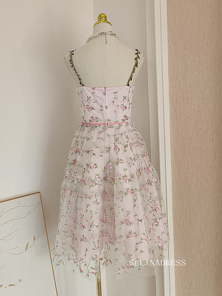 Chic Flower Fairy Short Prom Dress Beautiful Multi-Colors Pearl Appliq SELINADRESS Chic Flower Fairy Short Prom Dress Beautiful Multi-Colors Pearl Appliq SELINADRESS