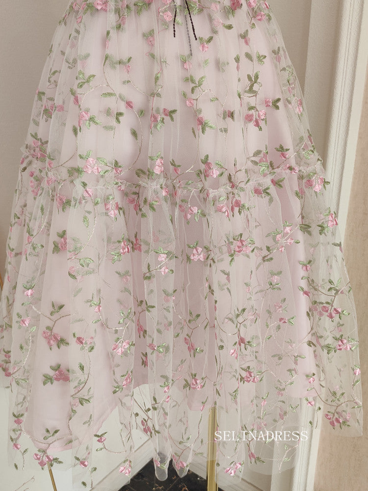 Chic Flower Fairy Short Prom Dress Beautiful Multi-Colors Pearl Appliq SELINADRESS Chic Flower Fairy Short Prom Dress Beautiful Multi-Colors Pearl Appliq SELINADRESS