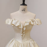 Chic Off-the-shoulder Ball Gown Prom Dress Elegant Princess Dress Evening Dress #kop122|Selinadress