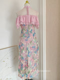 Chic Sheath/Column High Neck Beautiful Short Prom Dress Pink Homecoming Graduation Dresses KTS039|Selinadress