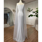 Chic Sheath/Column High Neck Long Evening Dresses Luxury Beaded Evening Gowns sew03374