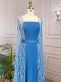 Chic Sheath/Column Luxury Beaded Long Prom Dresses Elegant Evening Dress sew03376