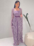 Chic Sheath/Column Luxury Beaded Long Prom Dresses Elegant Evening Dress sew03376|Selinadress