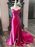 Chic Sheath/Column Sweetheart Lace Long Prom Dresses Elegant Evening Dress sew0331|Selinadress