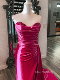 Chic Sheath/Column Sweetheart Lace Long Prom Dresses Elegant Evening Dress sew0331|Selinadress