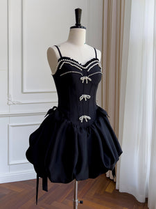 Chic Spaghetti Straps Black Short Prom Dress Elegant Homecoming Dresses #lko023|Selinadress