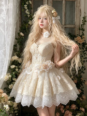 Cite A-line Sweetheart Lace Homecoming Dress With Flower TYL058|Selinadress
