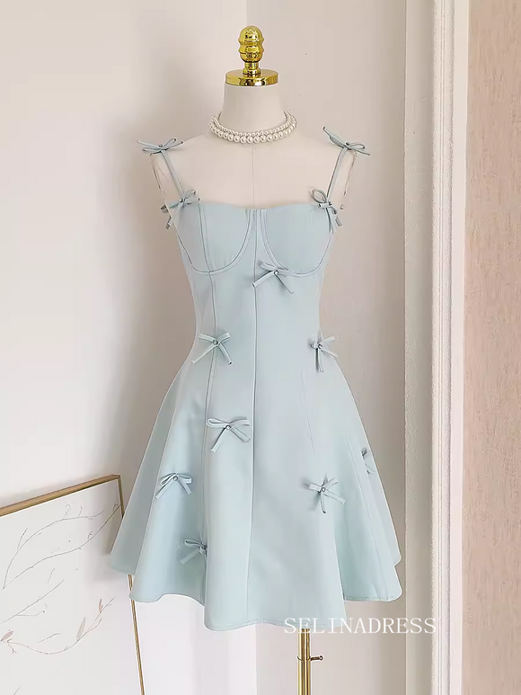 Cute A Line Light Blue Short Prom Dress Cocktail Dress #EWR001|Selinadress
