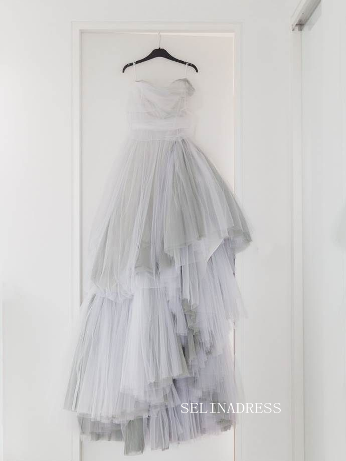 Ethereal Off-the-Shoulder Tulle Ball Gown Wedding Dress COK106|Selinadress