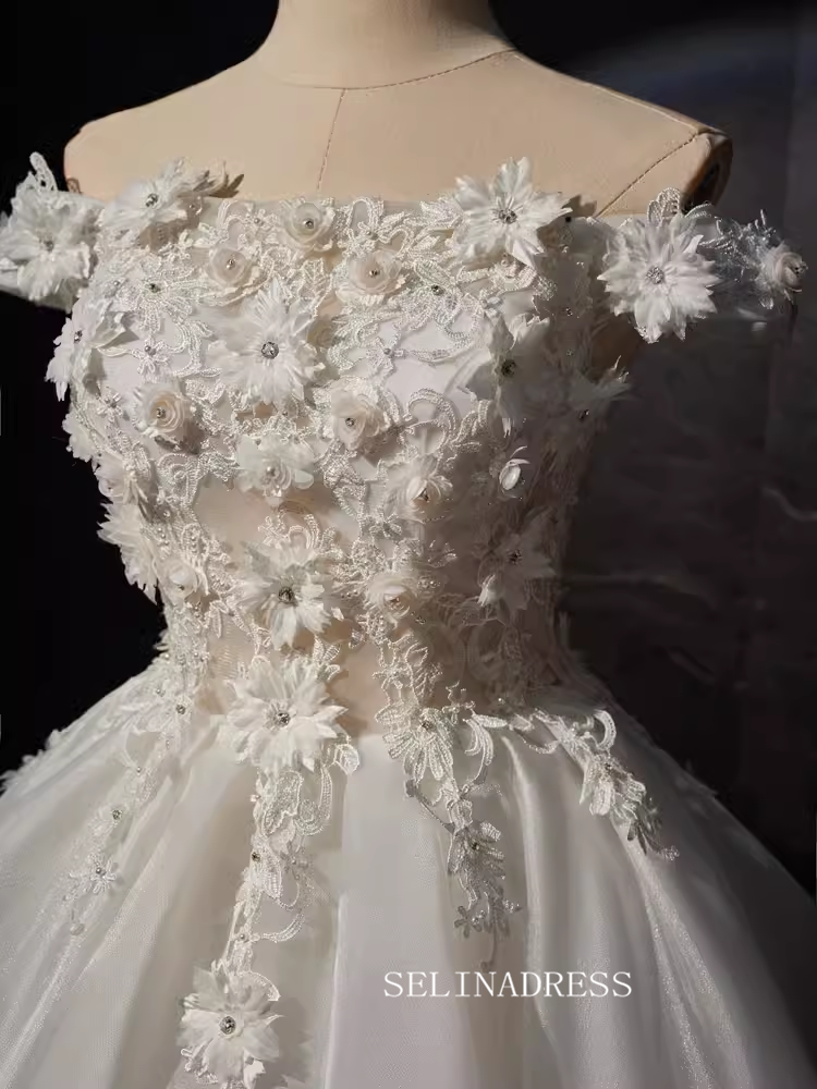 Ivory Lace Applique Homecoming Dresses Off the Shoulder Sheer Bodice # SELINADRESS Ivory Lace Applique Homecoming Dresses Off the Shoulder Sheer Bodice # SELINADRESS