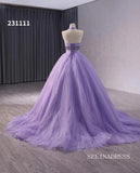 Lilac Halter Sparkly Tulle Ball Gown Wedding Dresses  Quinceanera Dress 231111