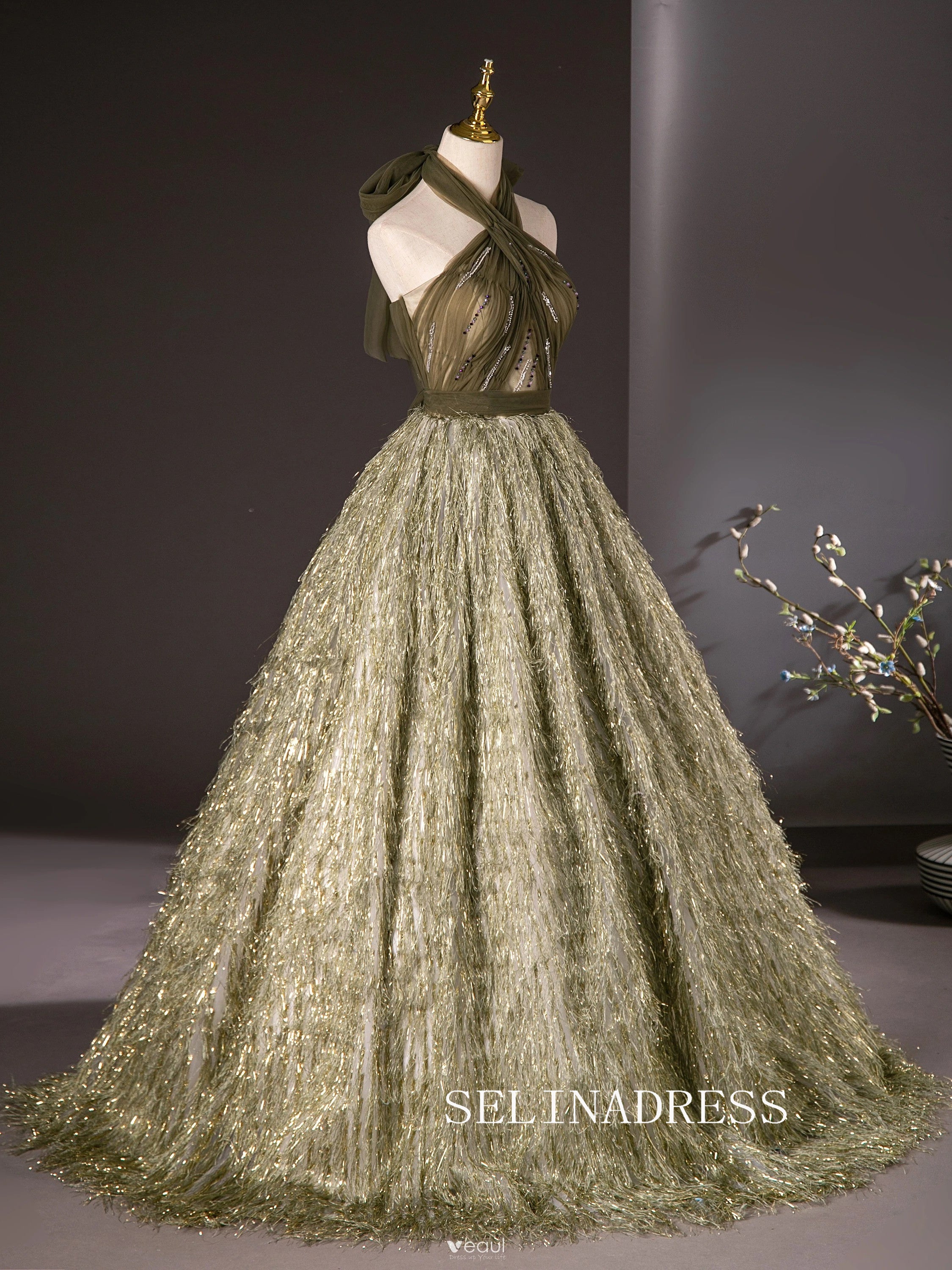 Sweetheart Ball Gown Princess Long Prom Dresses Gold Formal Gowns Evening Dress SED025 SELINADRESS Sweetheart Ball Gown Princess Long Prom Dresses Gold Formal Gowns Evening Dress SED025 SELINADRESS