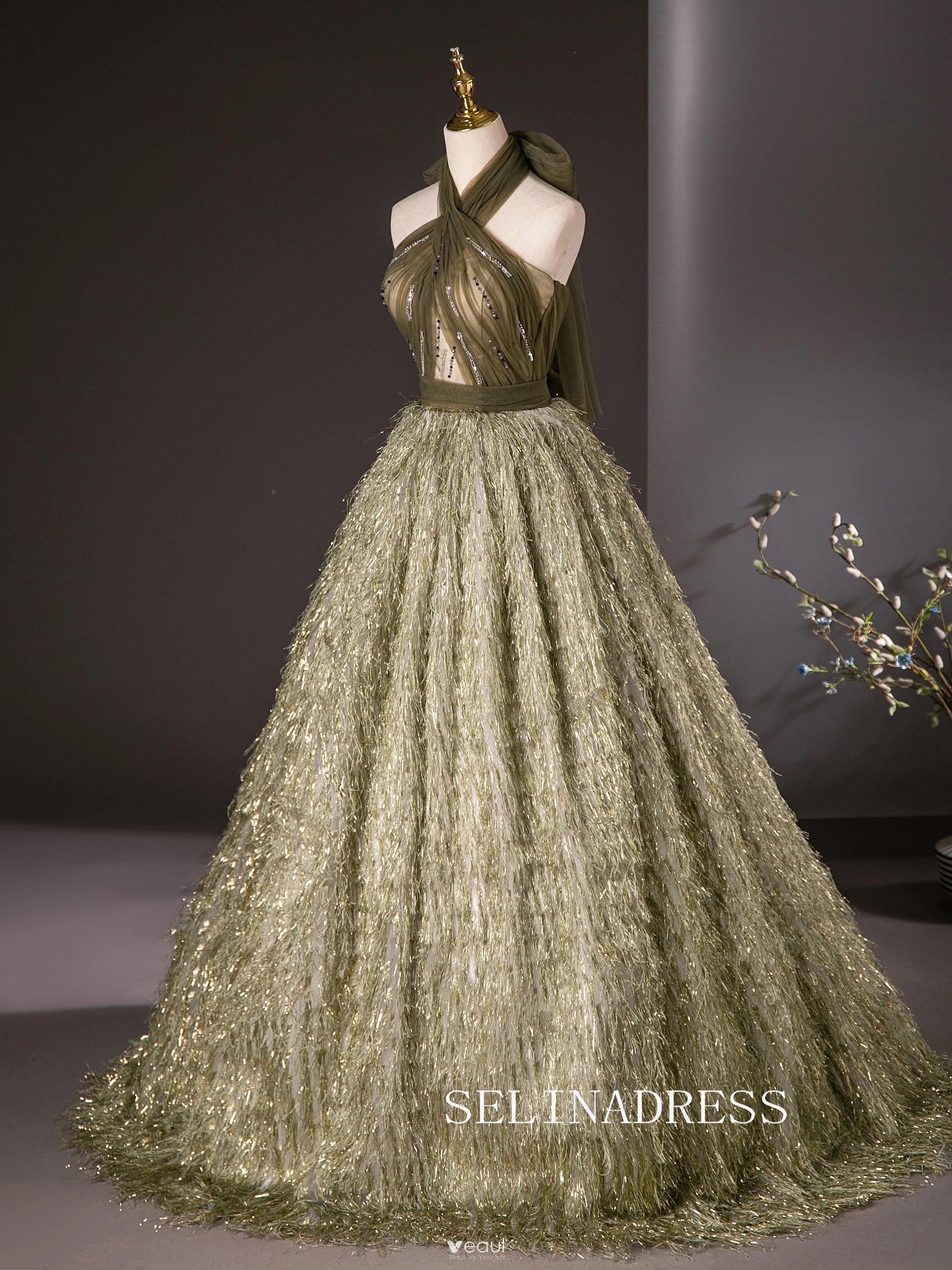 Sweetheart Ball Gown Princess Long Prom Dresses Gold Formal Gowns Evening Dress SED025 SELINADRESS Sweetheart Ball Gown Princess Long Prom Dresses Gold Formal Gowns Evening Dress SED025 SELINADRESS