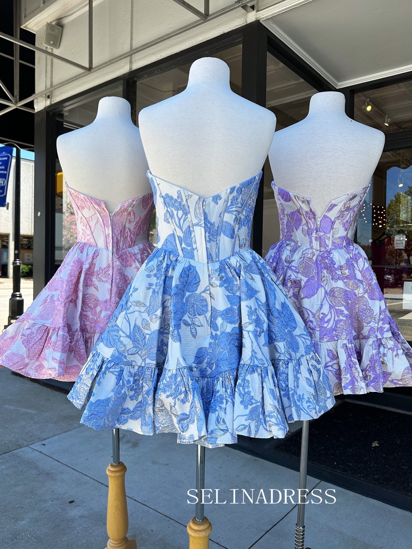 Lovely Lilac Sweetheart Homecoming Dresses Cute Hoco Dress Cocktail Dr SELINADRESS Lovely Lilac Sweetheart Homecoming Dresses Cute Hoco Dress Cocktail Dr SELINADRESS